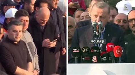 E­r­d­o­ğ­a­n­­ı­n­ ­K­o­n­u­ş­m­a­s­ı­ ­S­ı­r­a­s­ı­n­d­a­ ­D­i­k­k­a­t­ ­Ç­e­k­e­n­ ­G­ö­r­ü­n­t­ü­